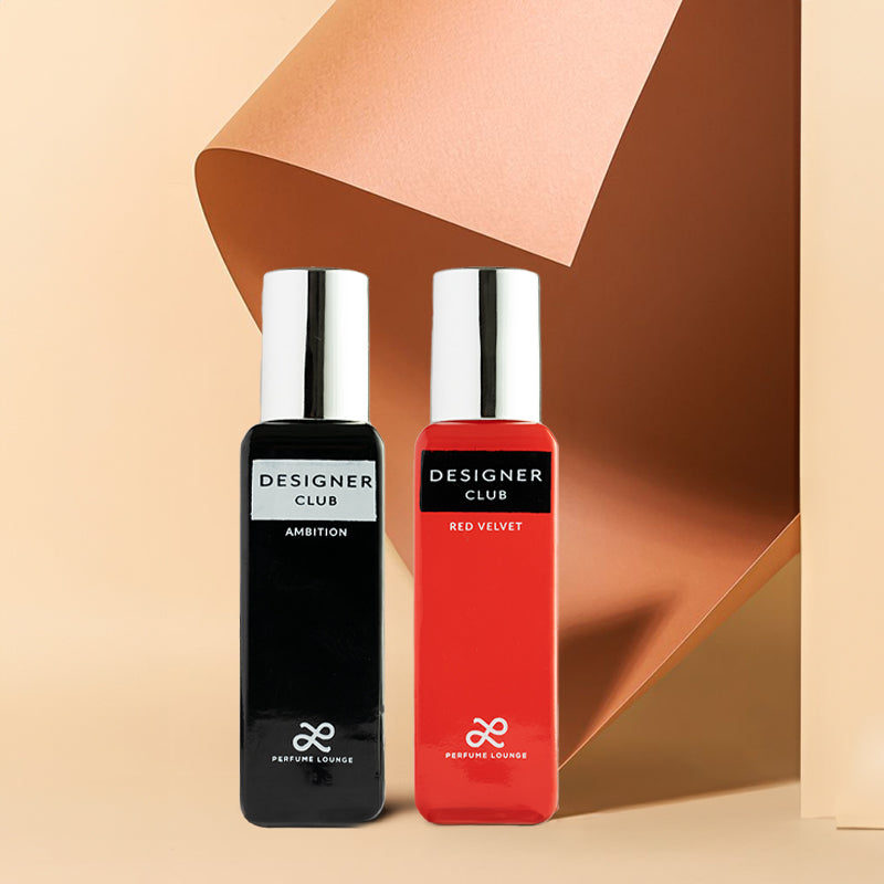 Designer Club Red Velvet & Ambition Perfumes For Men - combo of 2 (20ml Each)